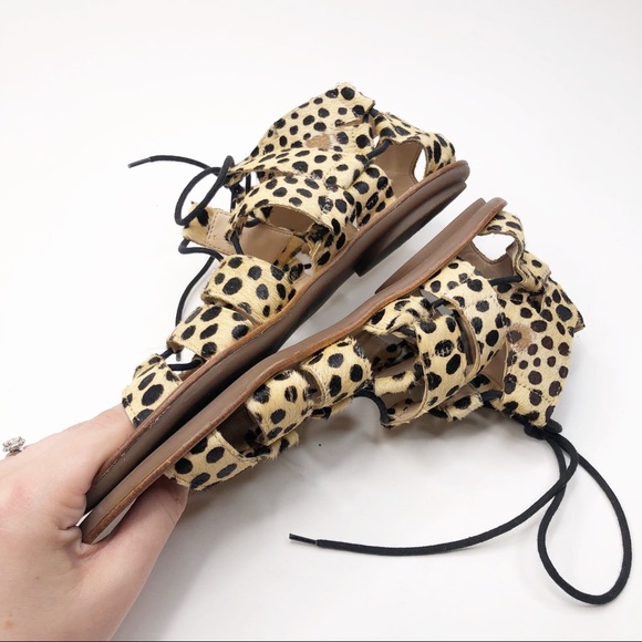 Loeffler Randall Skye Gladiator Haircalf Sandals - Picture 7 of 8